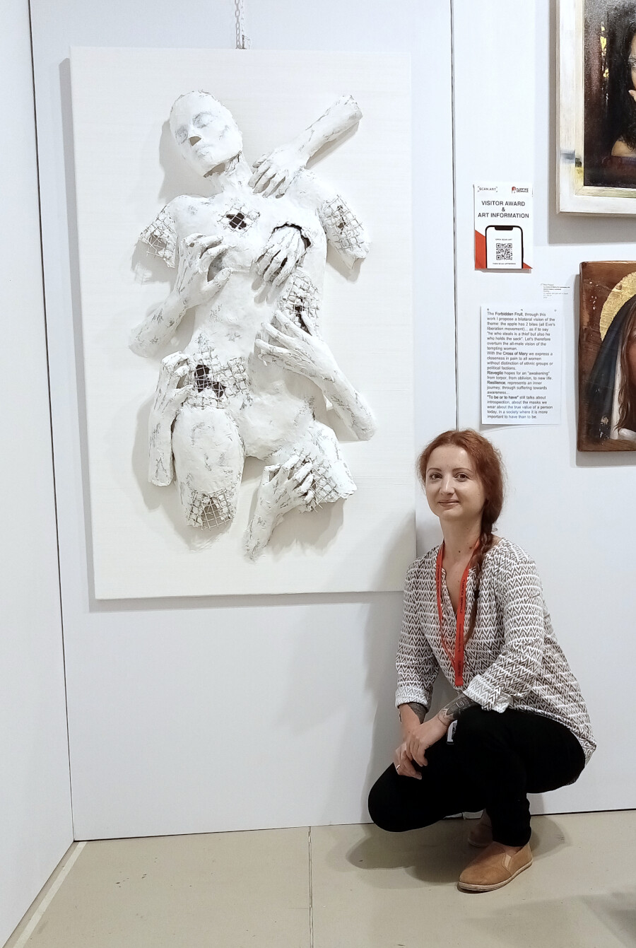 Painting "Pain" by Gaya Lastovjak Florence Biennale Painting "Pain" by Gaya Lastovjak Florence Biennale